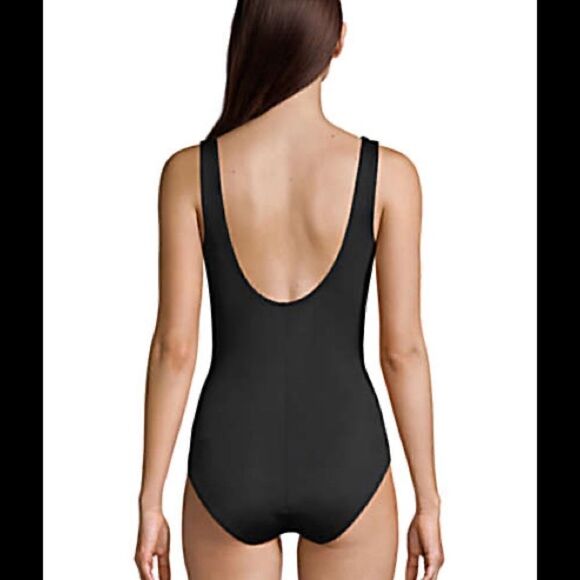 Land’s End Plus Regular size Slenderize wrap control one piece swimsuit Various - Picture 4 of 11